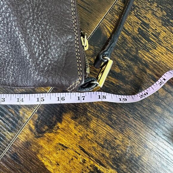 FENDI‎ Vintage Brown Leather Shoulder Tote Bag Large - Picture 15 of 16